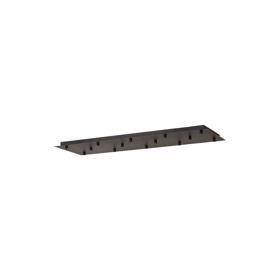M8544  Tonic 14 Hole 900 x 300mm Rectangular Canopy Kit Black